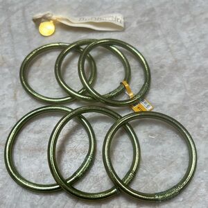 All Weather Green Bangles Set
